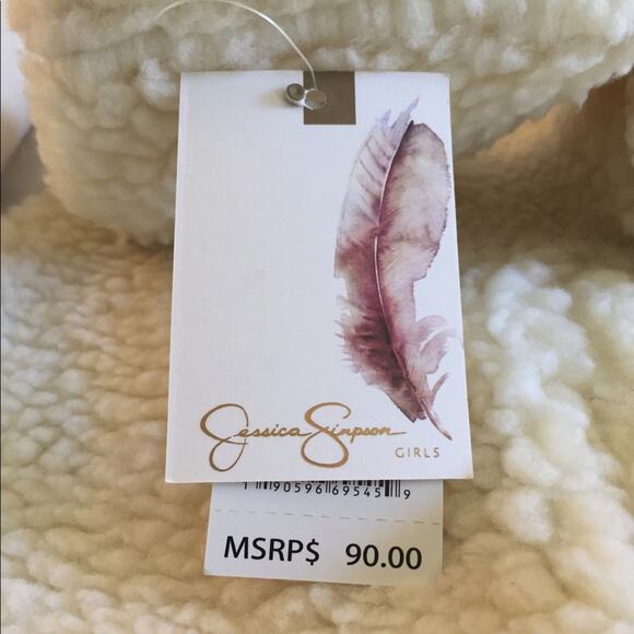 NWT Jessica Simpson Cream Hooded Jacket 12 Months - Picture 12 of 13